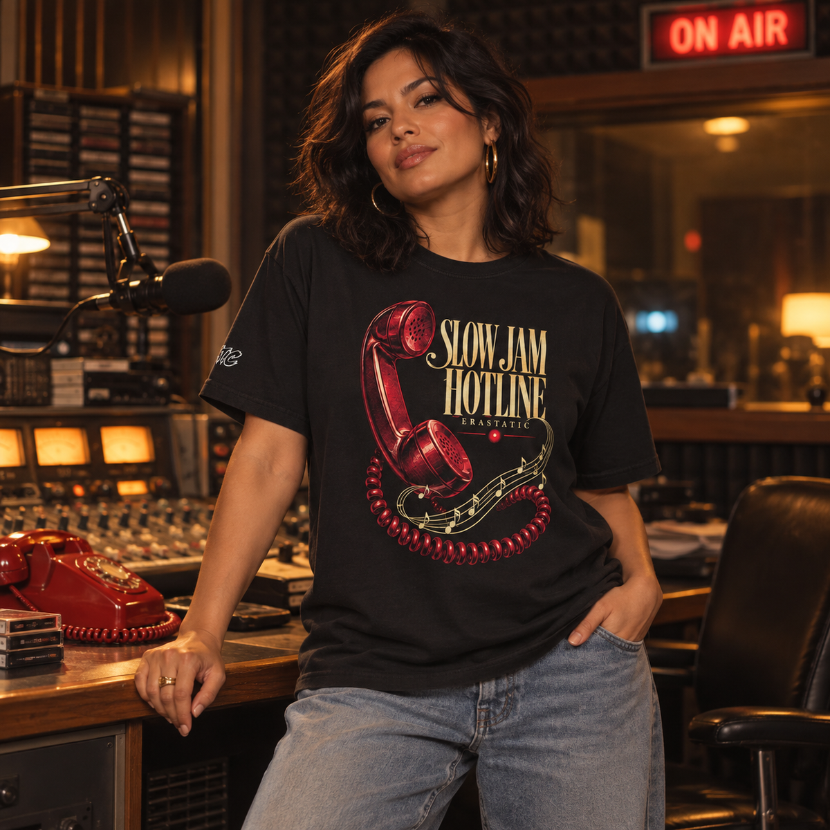 SLOW JAM HOTLINE | Garment-Dyed Heavyweight Tee
