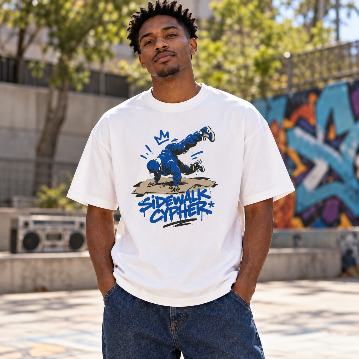 SIDEWALK CYPHER | Cotton Boxy Tee
